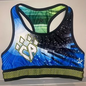 Cheer Athletics Cosmic/Aurora REVERSIBLE practice wear sports bra